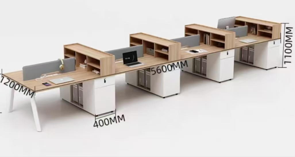 簡約現(xiàn)代職員桌-22