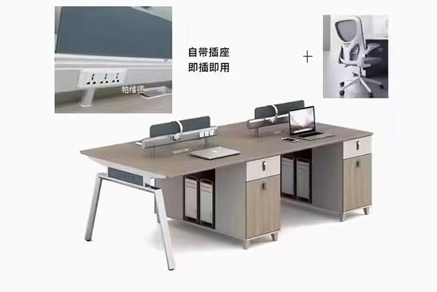 簡約現(xiàn)代職員桌-23