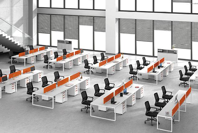 簡約現(xiàn)代職員桌-6