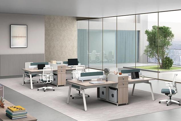 簡約現(xiàn)代職員桌-1