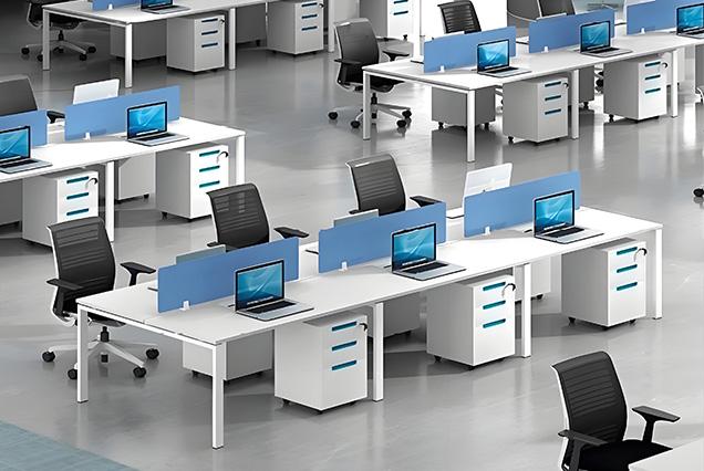 簡約現(xiàn)代職員桌-8