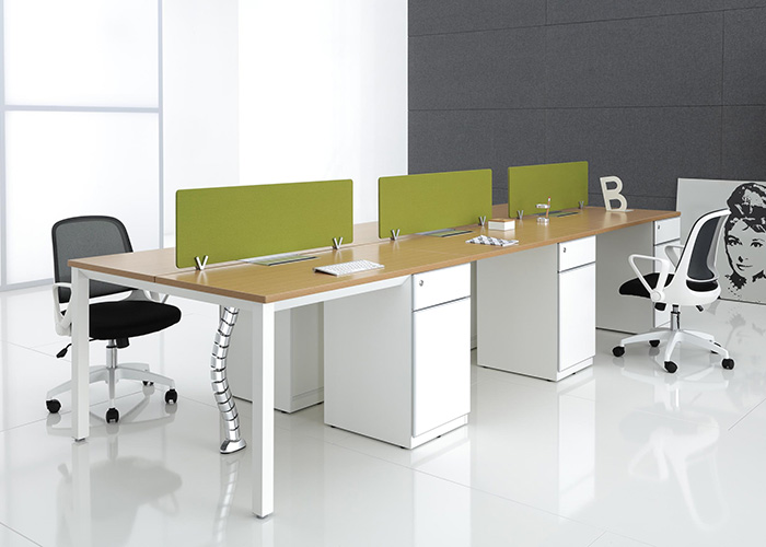 簡約現(xiàn)代職員桌-17